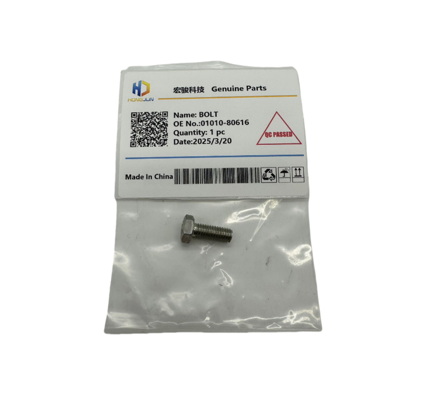 WA150-5 Komatsu چرخ بارگذاری قطعات بولت 01010-80616 برای نیازهای کسب و کار خود را